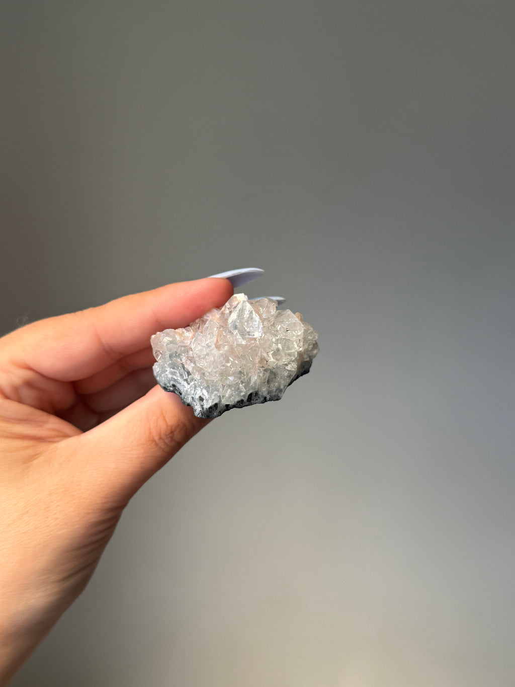 Diamond Apophyllite with Peach Stilbite Cluster | Natural High-Clarity Crystal Specimen | Crystal Cartel #103