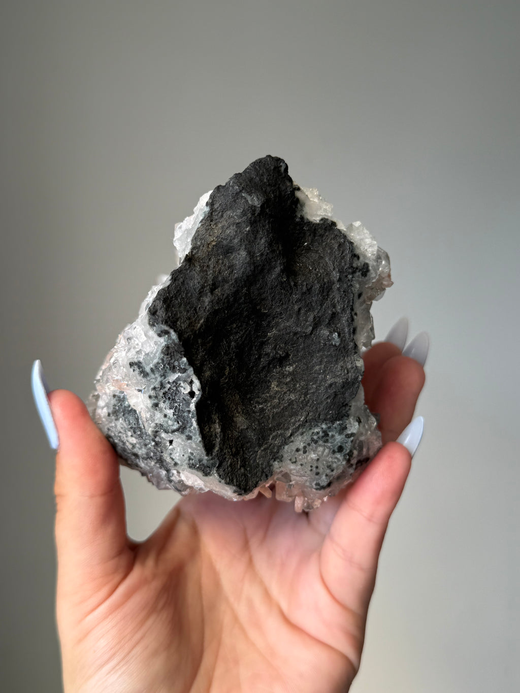 A rare Cathedral-Formed Diamond Apophyllite with warm peach Stilbite | Natural High-Clarity Crystal Specimen | Crystal Cartel #118