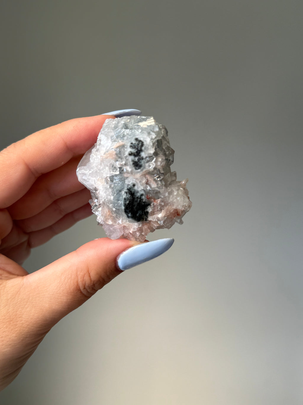 Diamond Apophyllite with Peach Stilbite Cluster | Natural High-Clarity Crystal Specimen | Crystal Cartel #114