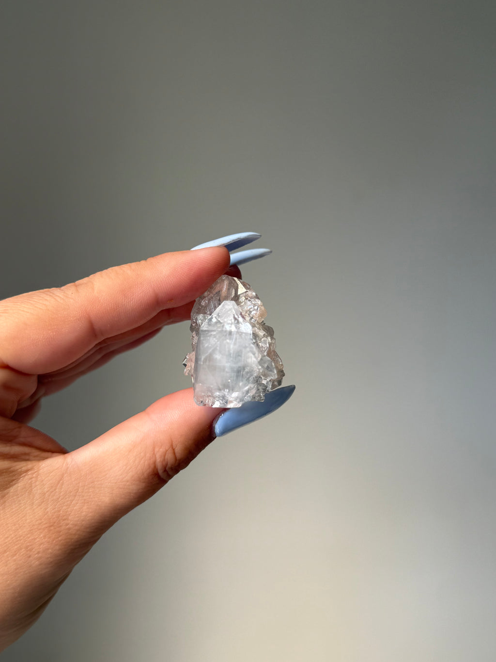 Diamond Apophyllite with Peach Stilbite Cluster | Natural High-Clarity Crystal Specimen | Crystal Cartel #113