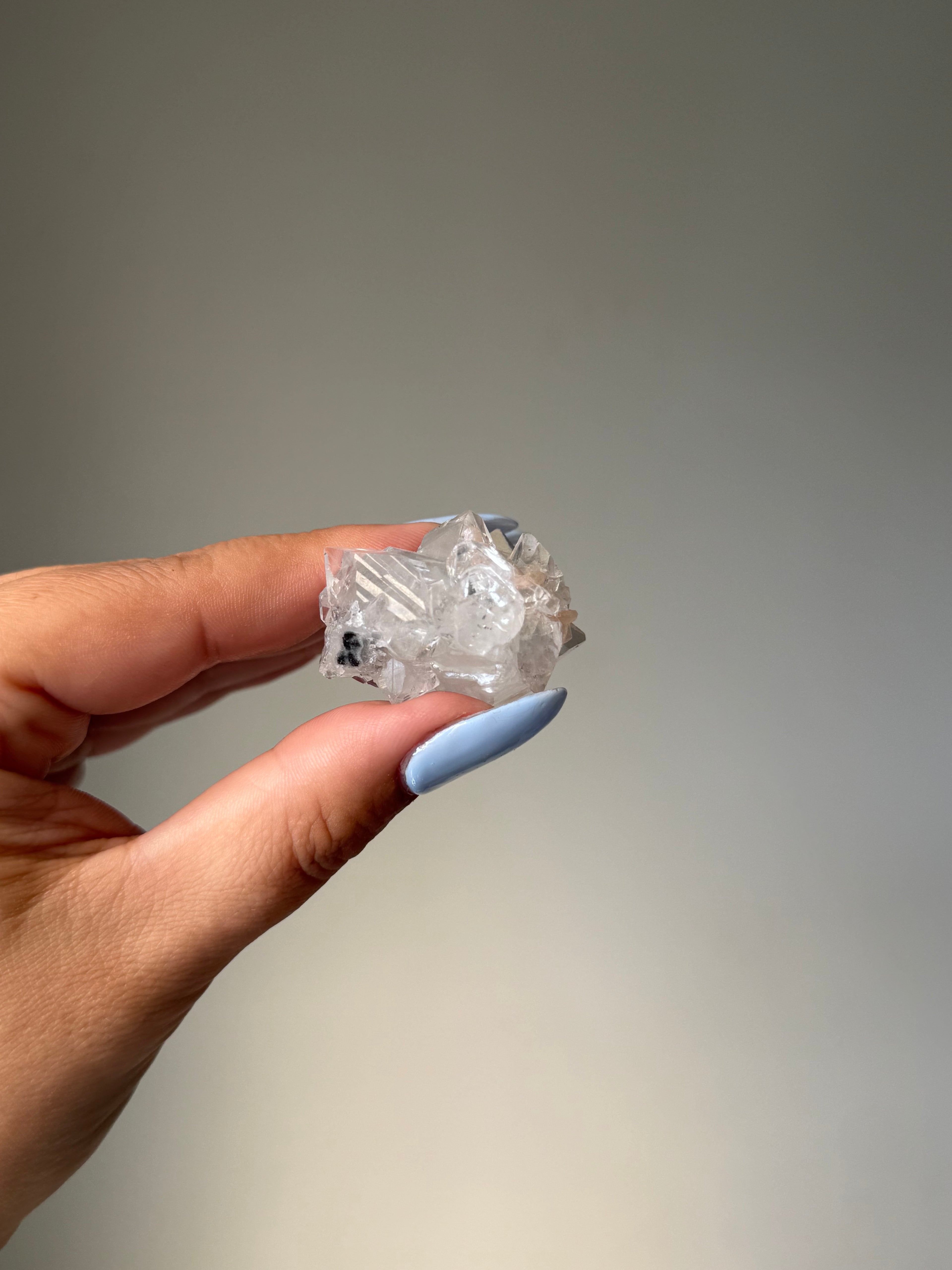 Diamond Apophyllite with Peach Stilbite Cluster | Natural High-Clarity Crystal Specimen | Crystal Cartel #111