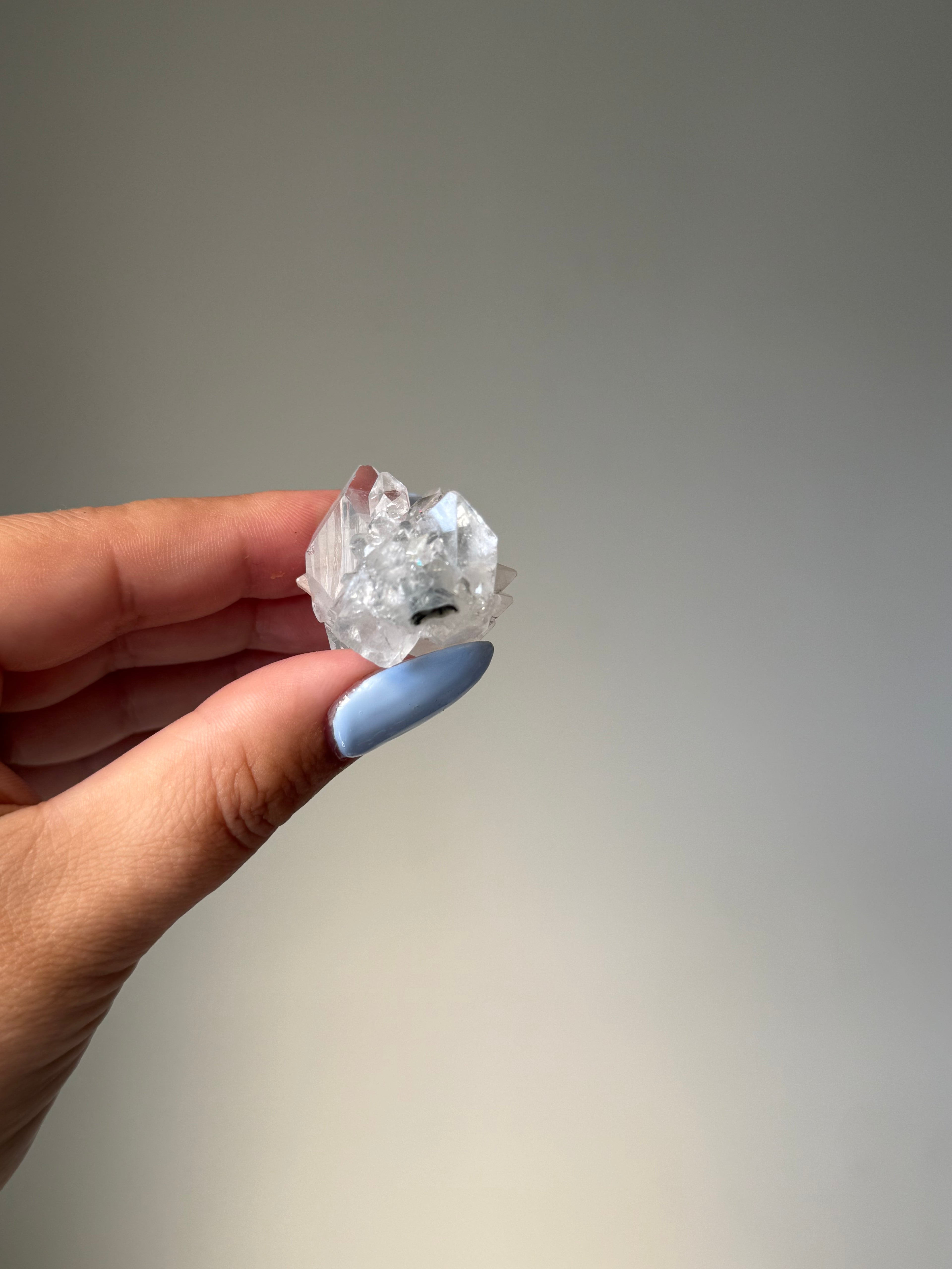 Diamond Apophyllite with Peach Stilbite Cluster | Natural High-Clarity Crystal Specimen | Crystal Cartel #111