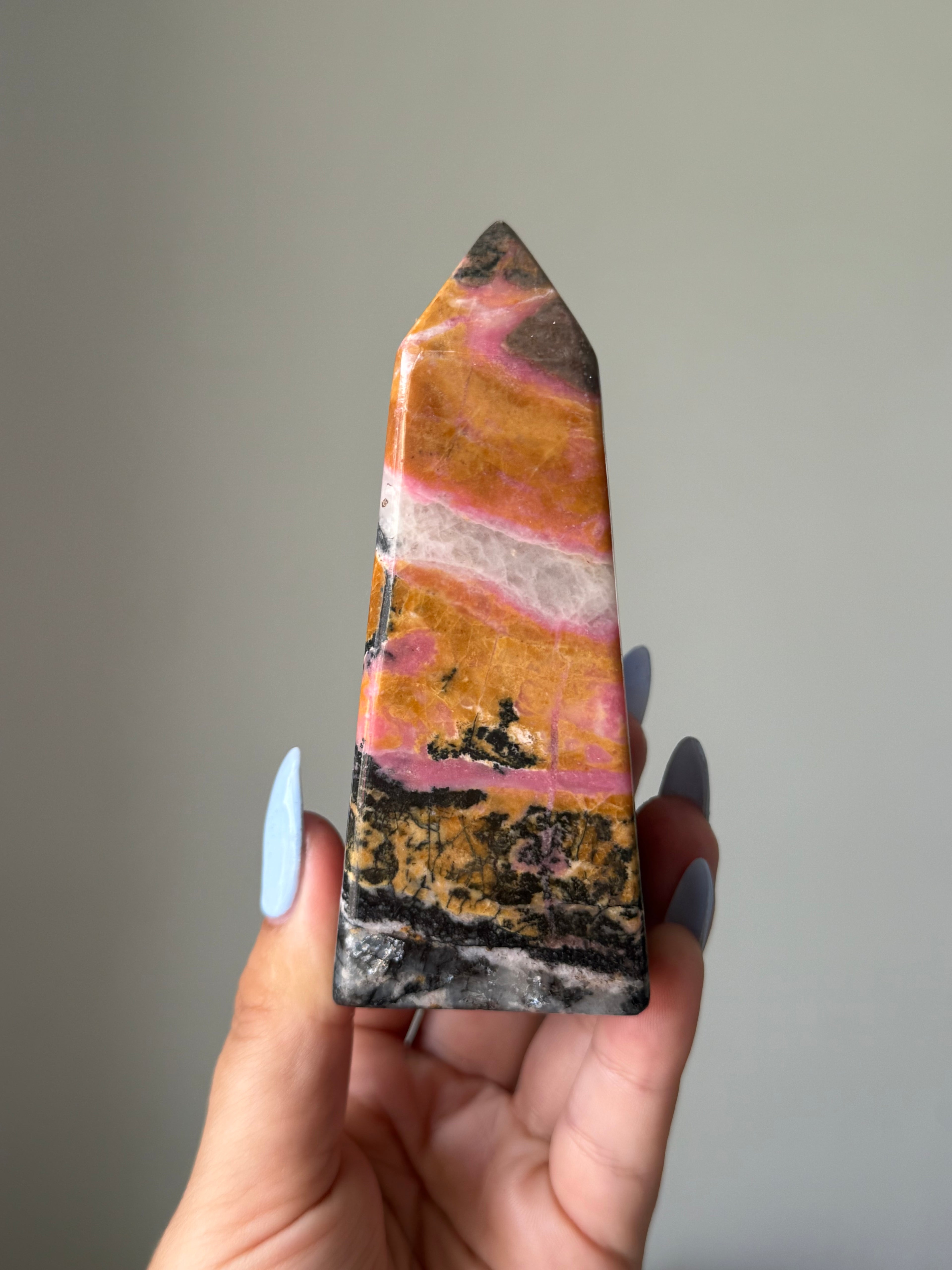 Rhodonite Tower | Crystal Cartel #124