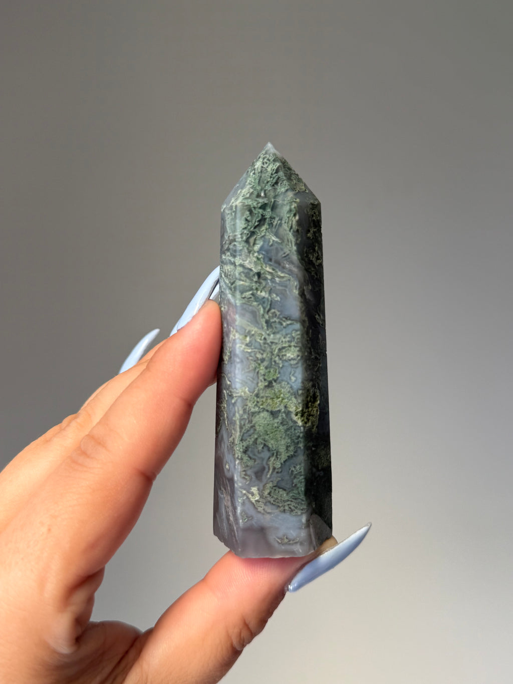 Moss Agate Tower | Small | Crystal Cartel #160 9cm