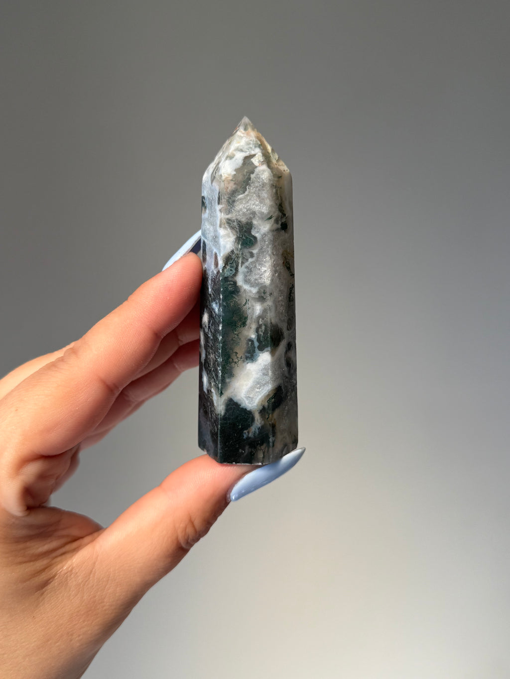 Moss Agate Tower | Small | Crystal Cartel #162 9cm