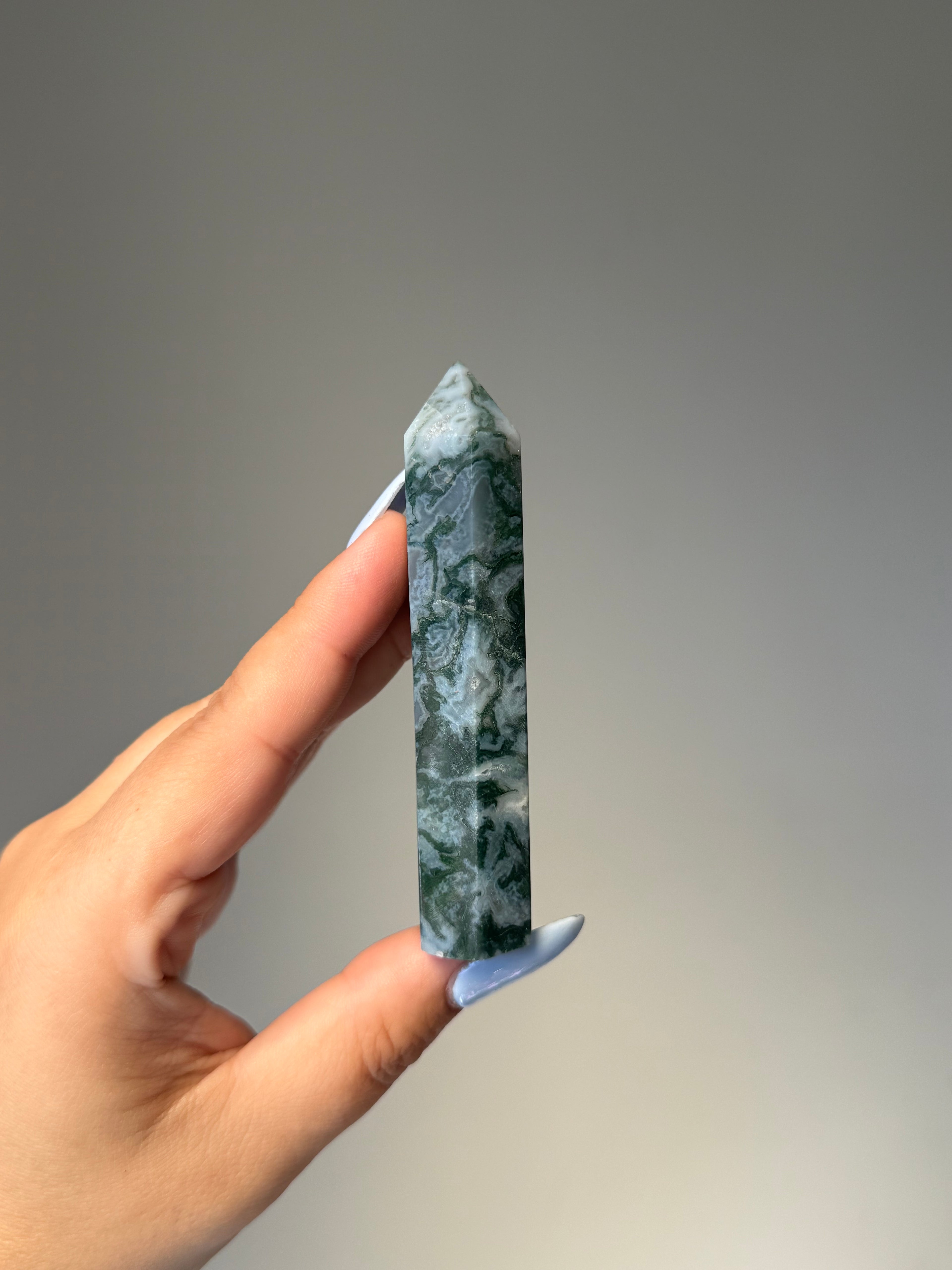 Moss Agate Tower | Small | Crystal Cartel #166 9cm