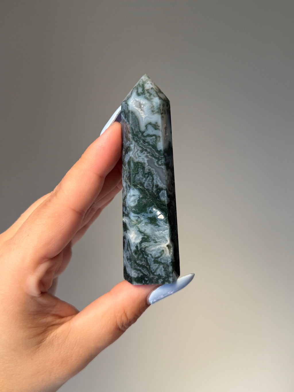 Moss Agate Tower | Small | Crystal Cartel #166 9cm