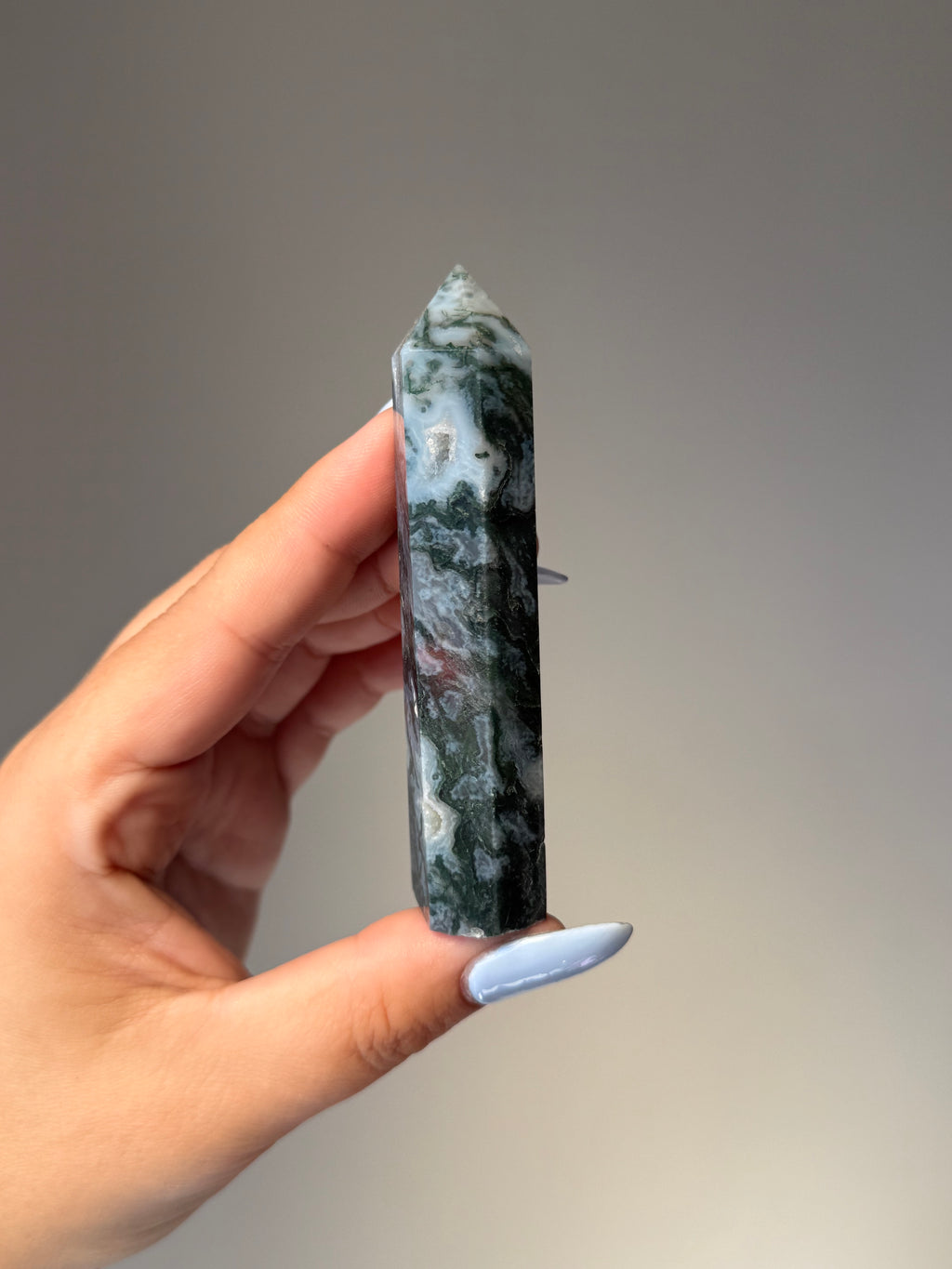 Moss Agate Tower | Small | Crystal Cartel #166 9cm
