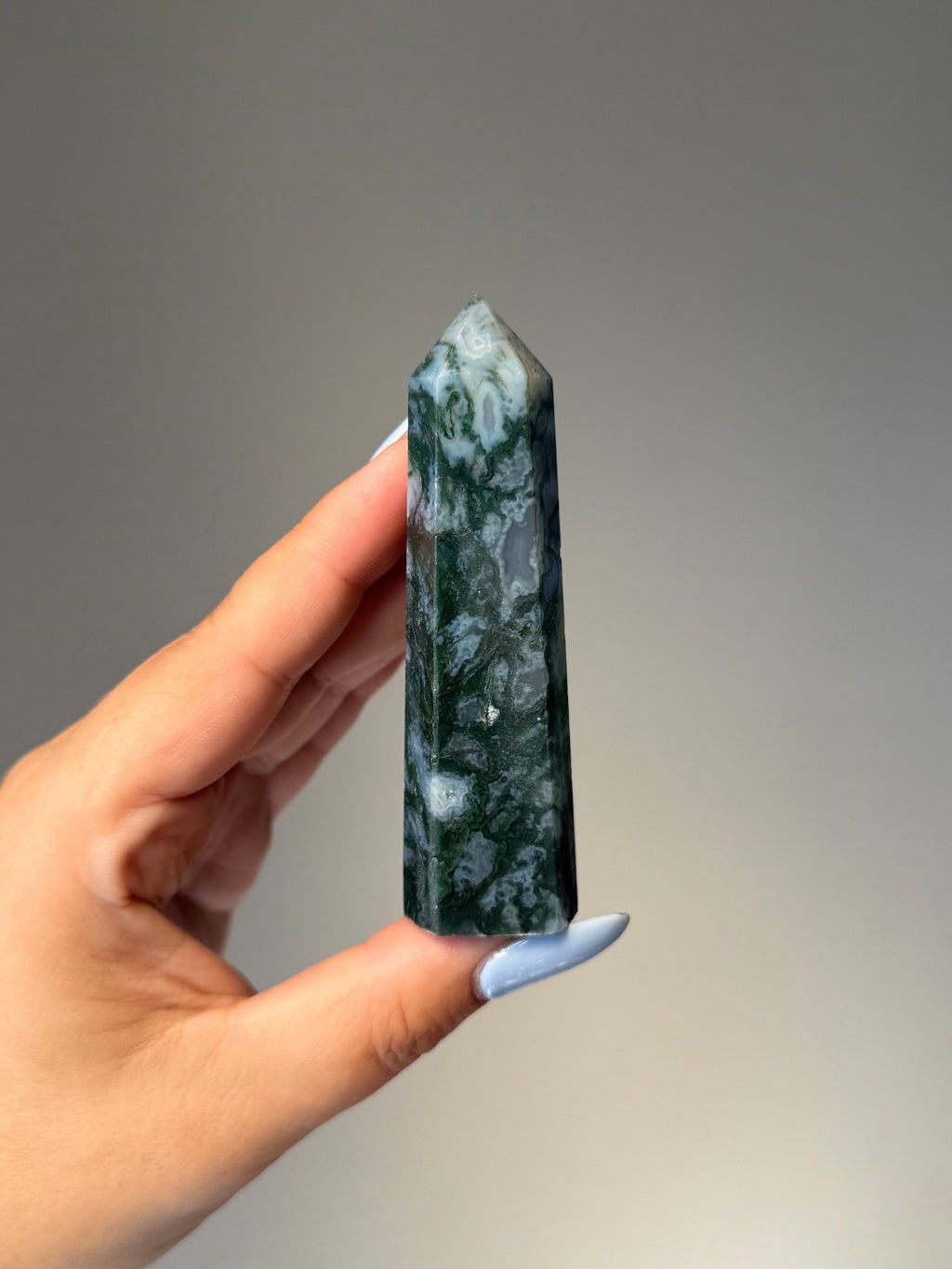 Moss Agate Tower | Small | Crystal Cartel #166 9cm