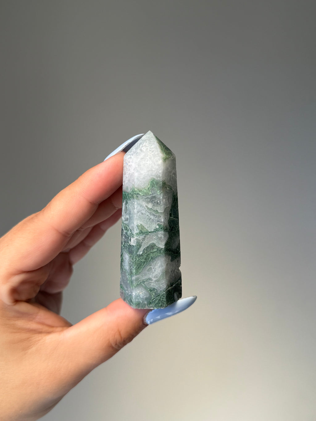 Moss Agate Tower | Small | Crystal Cartel #167 7.2cm
