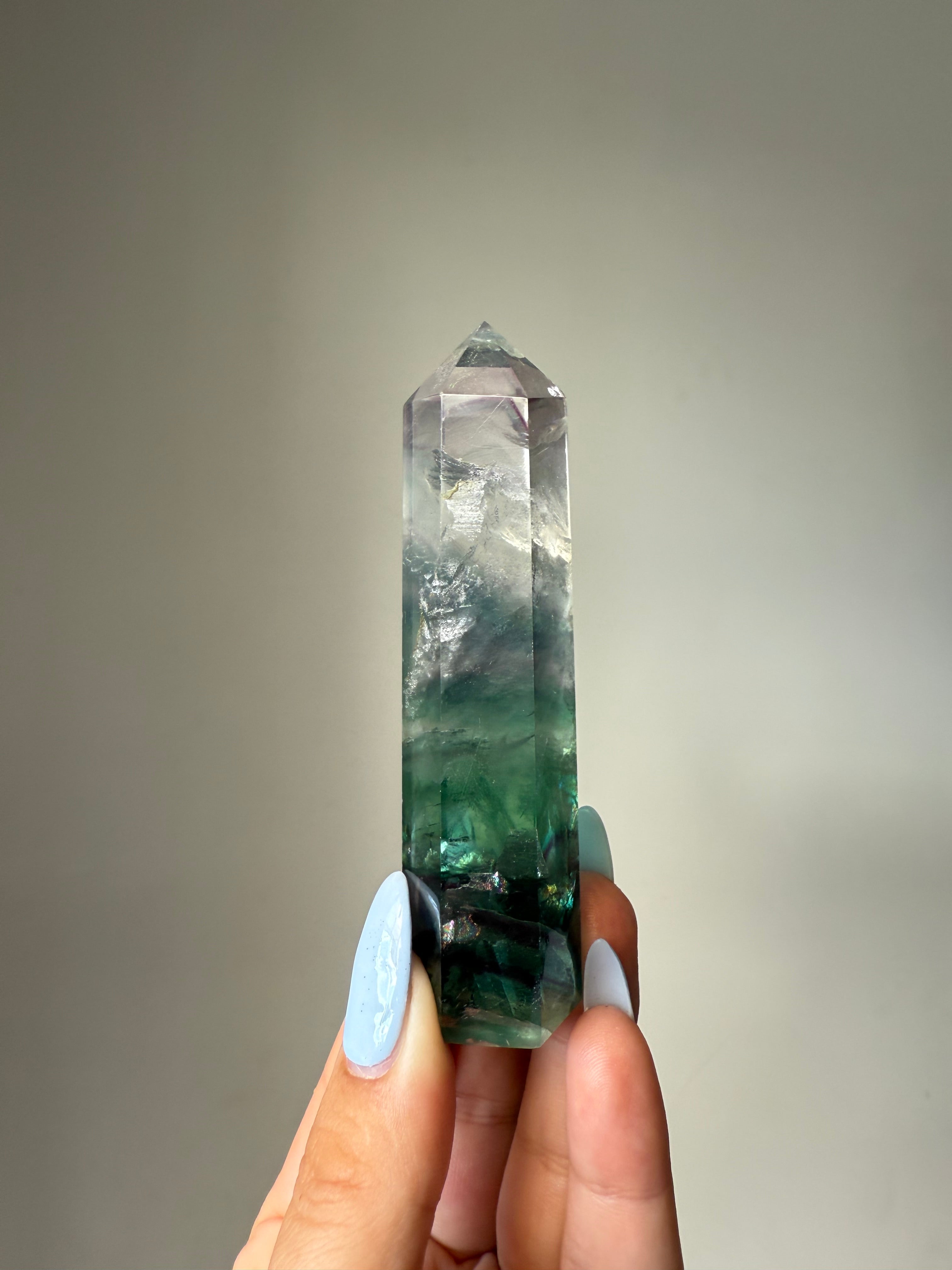 Fluorite Tower | Natural Clarity | Crystal Cartel #182 10cm