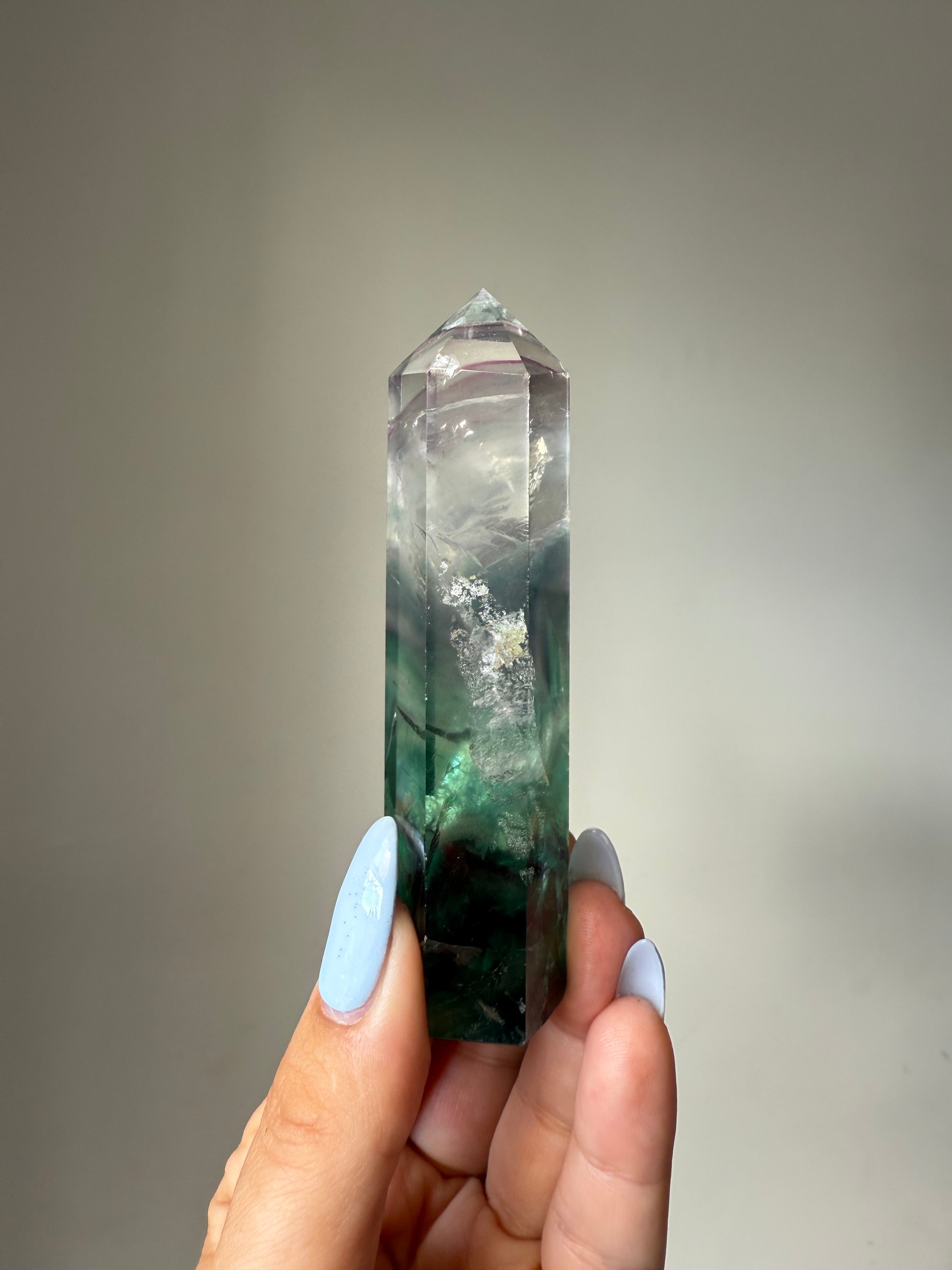 Fluorite Tower | Natural Clarity | Crystal Cartel #182 10cm