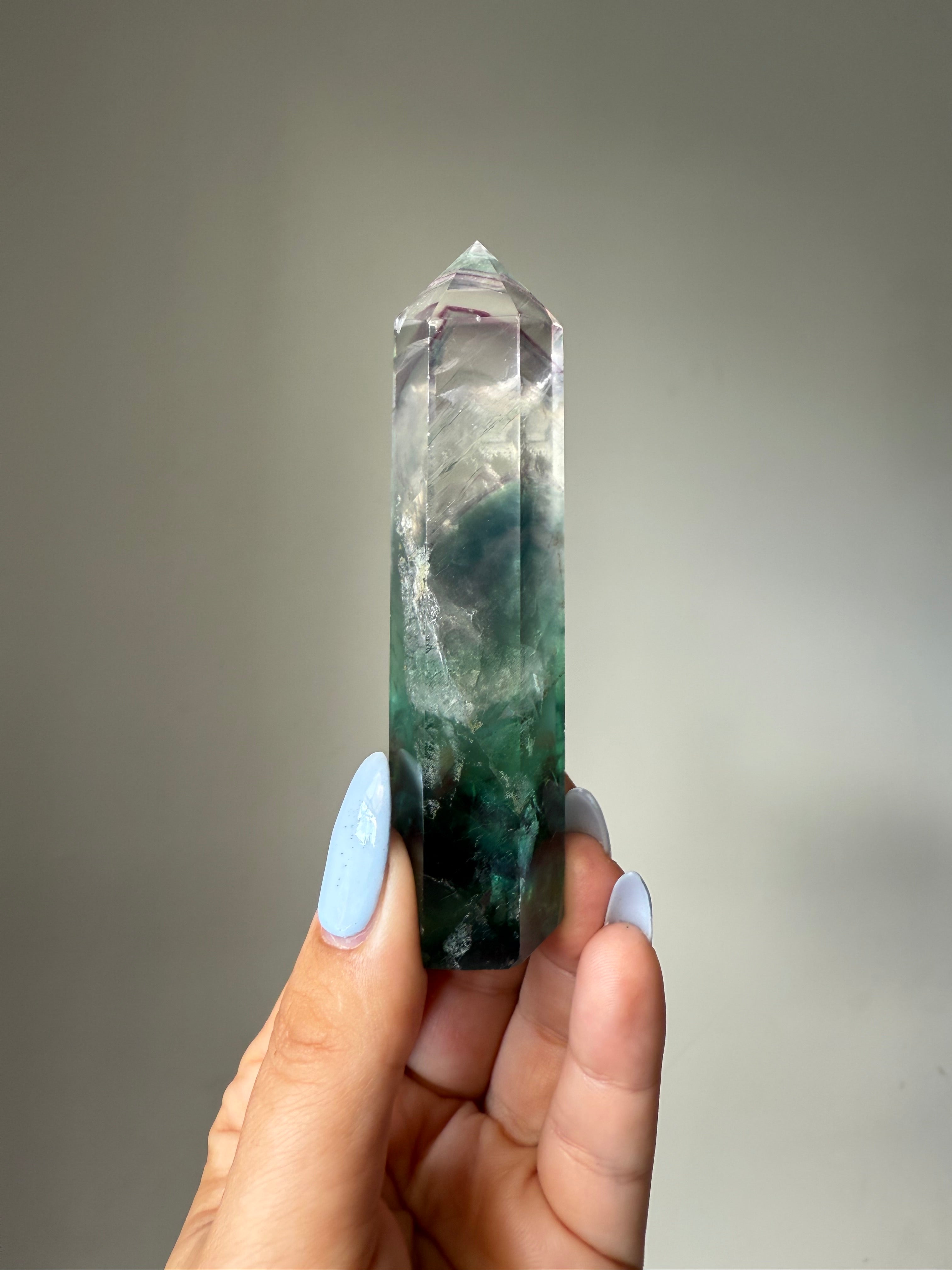 Fluorite Tower | Natural Clarity | Crystal Cartel #182 10cm
