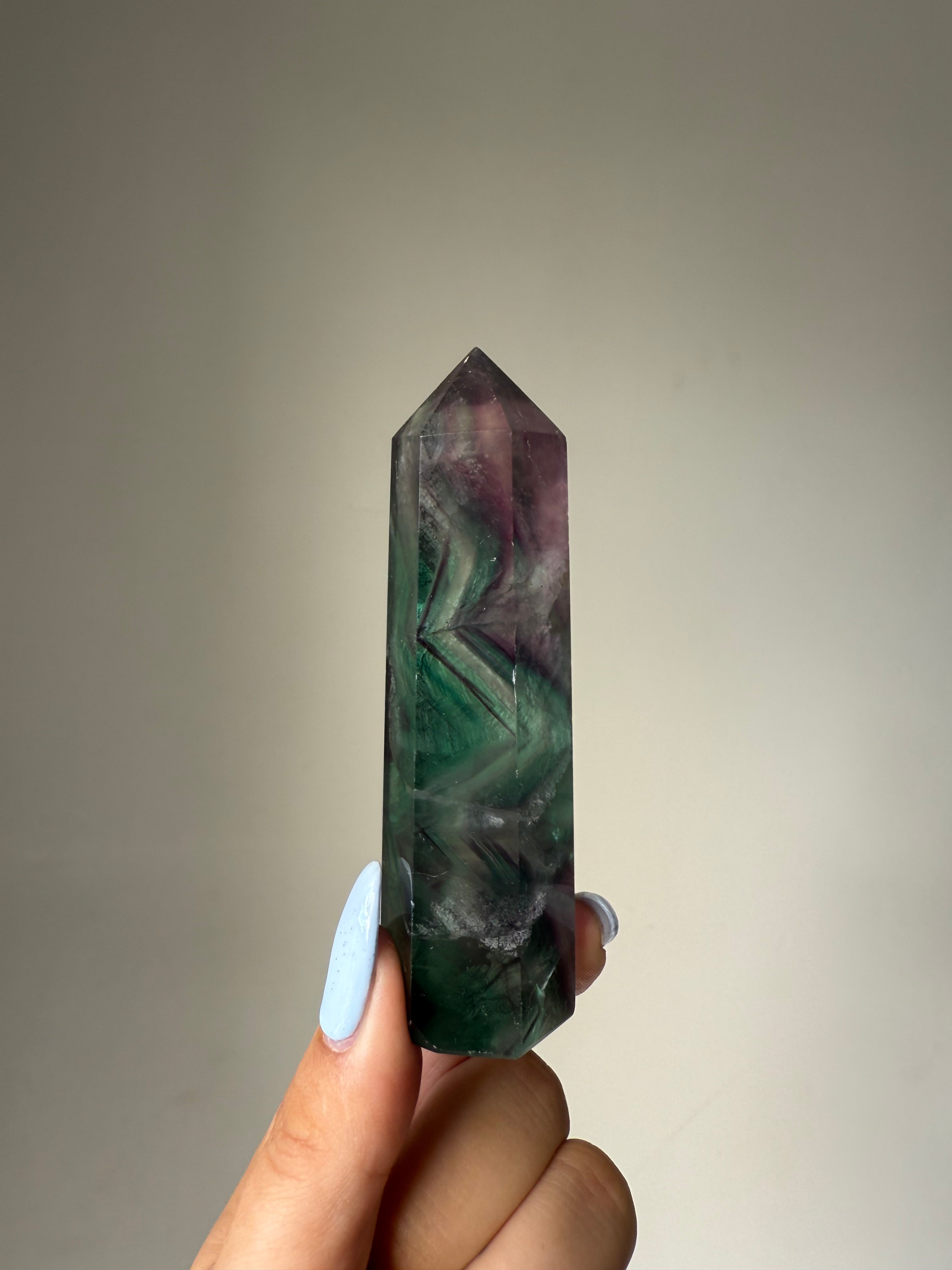 Fluorite Tower | Natural Clarity | Crystal Cartel #184 10cm