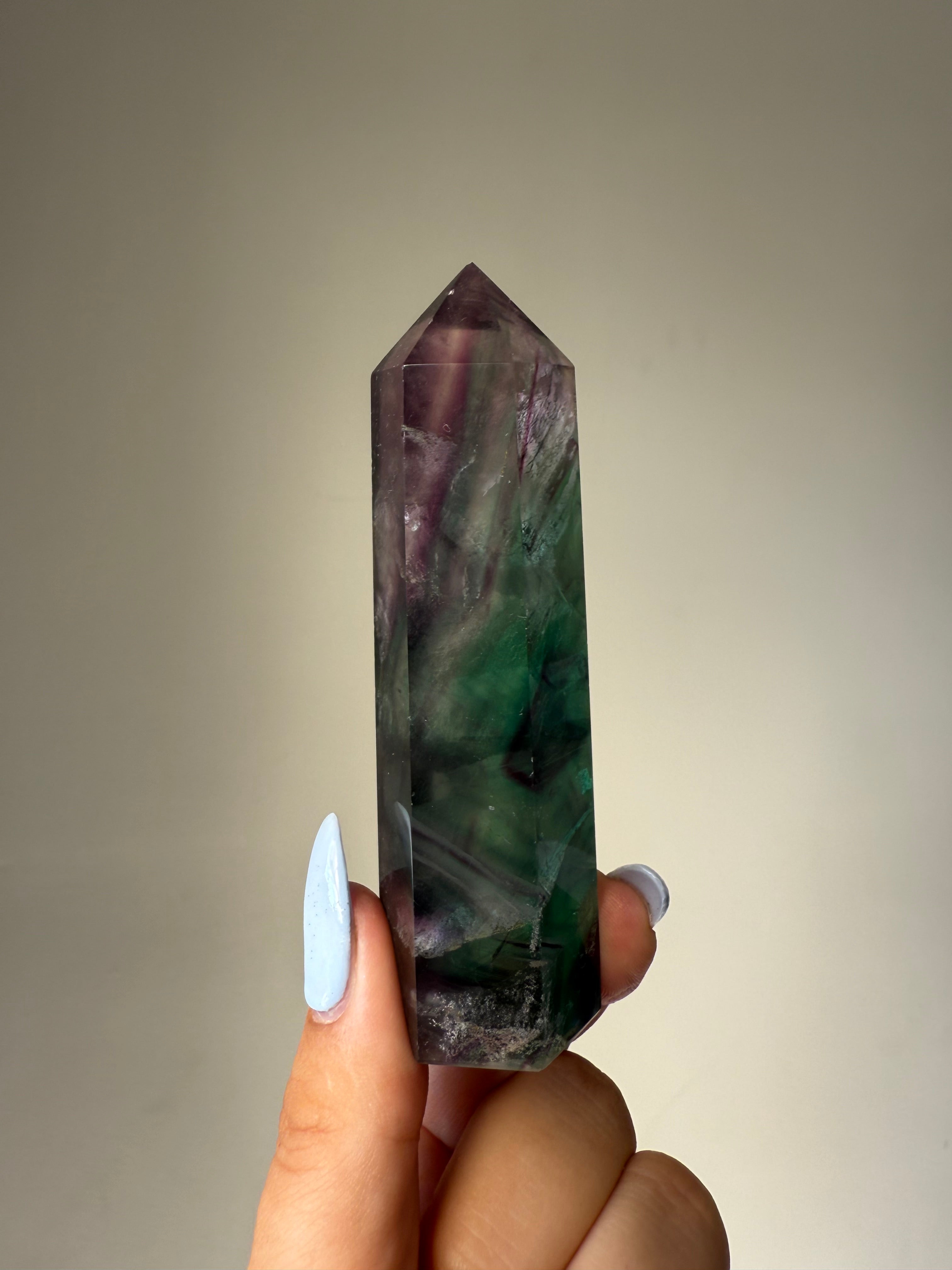 Fluorite Tower | Natural Clarity | Crystal Cartel #184 10cm