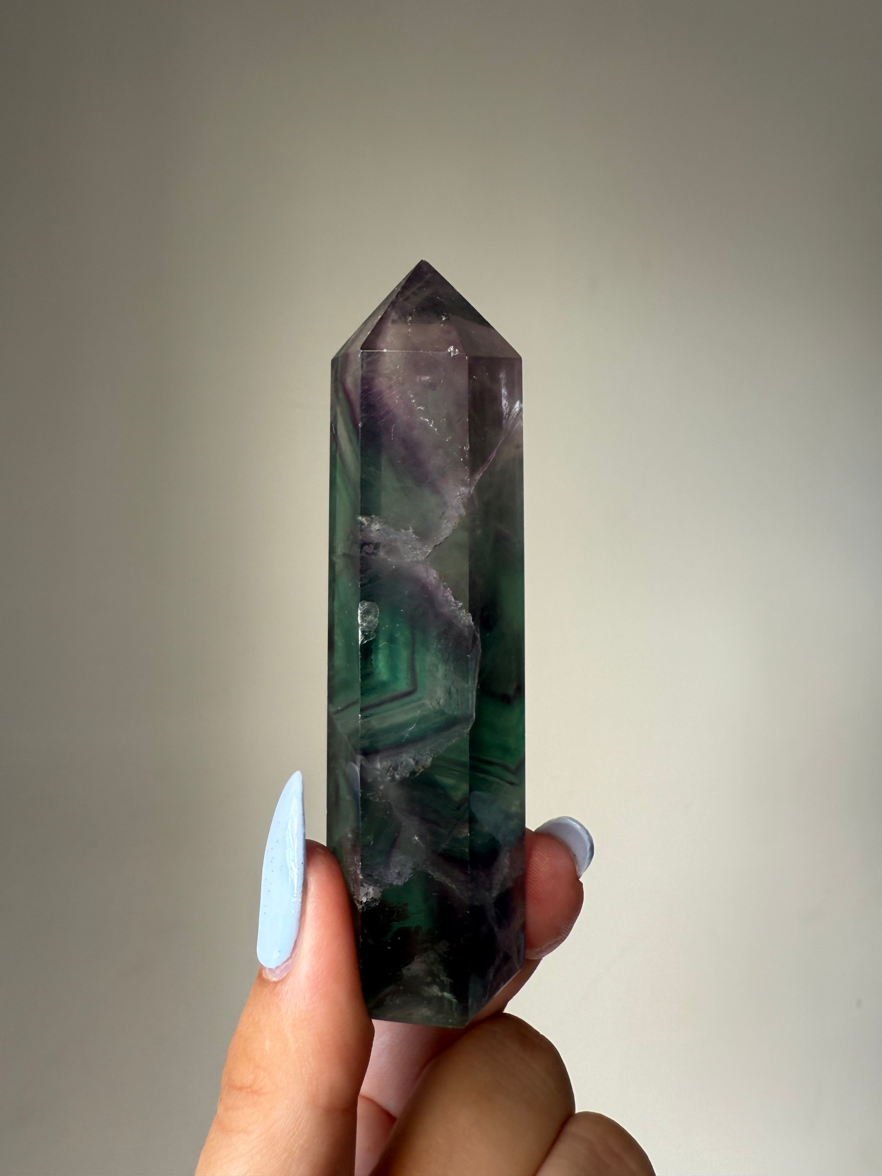 Fluorite Tower | Natural Clarity | Crystal Cartel #184 10cm