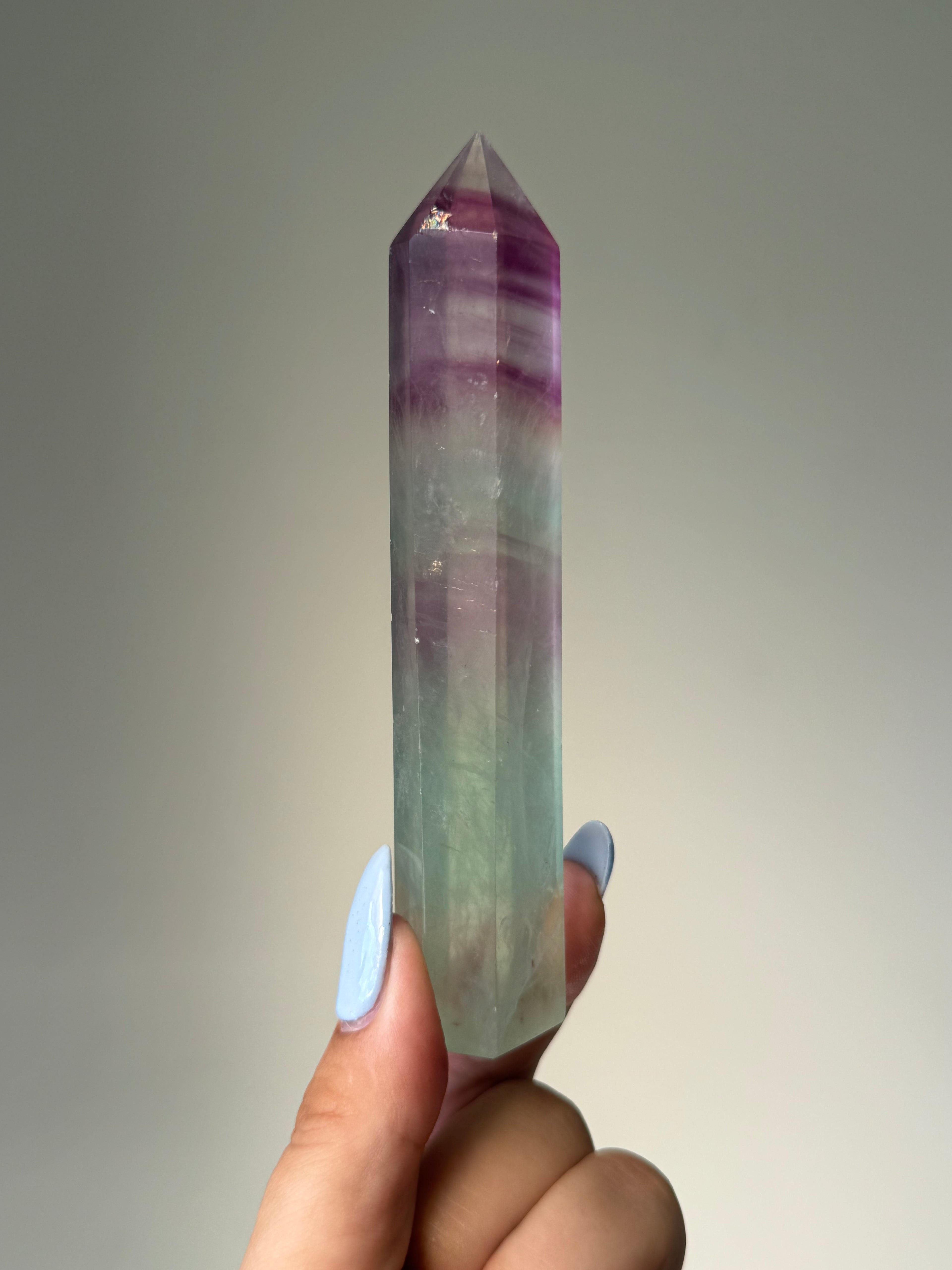 Fluorite Tower | Natural Clarity | Crystal Cartel #186 12.5cm