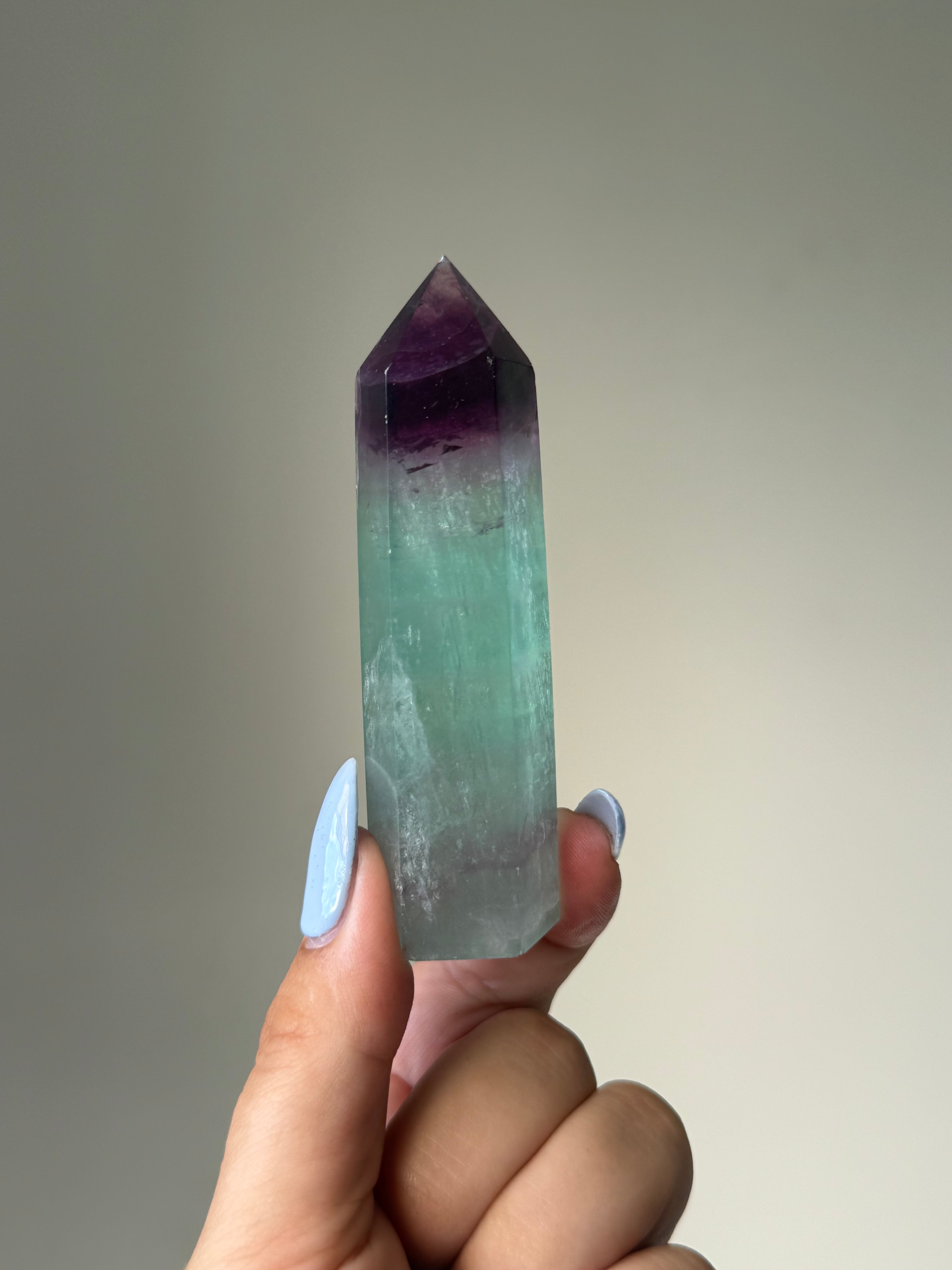 Fluorite Tower | Natural Clarity | Crystal Cartel #188 9.5cm
