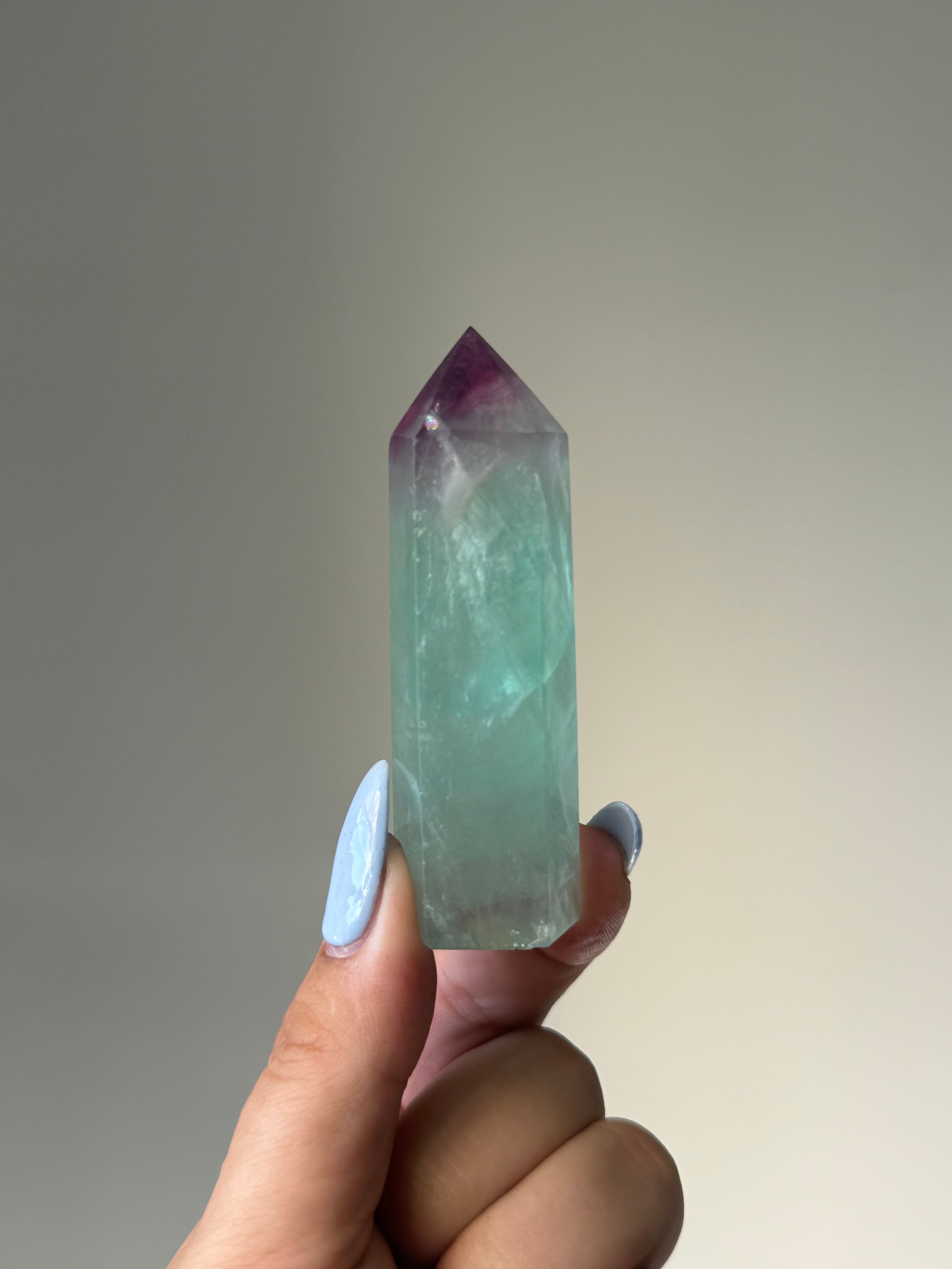 Fluorite Tower | Natural Clarity | Crystal Cartel #192 8cm
