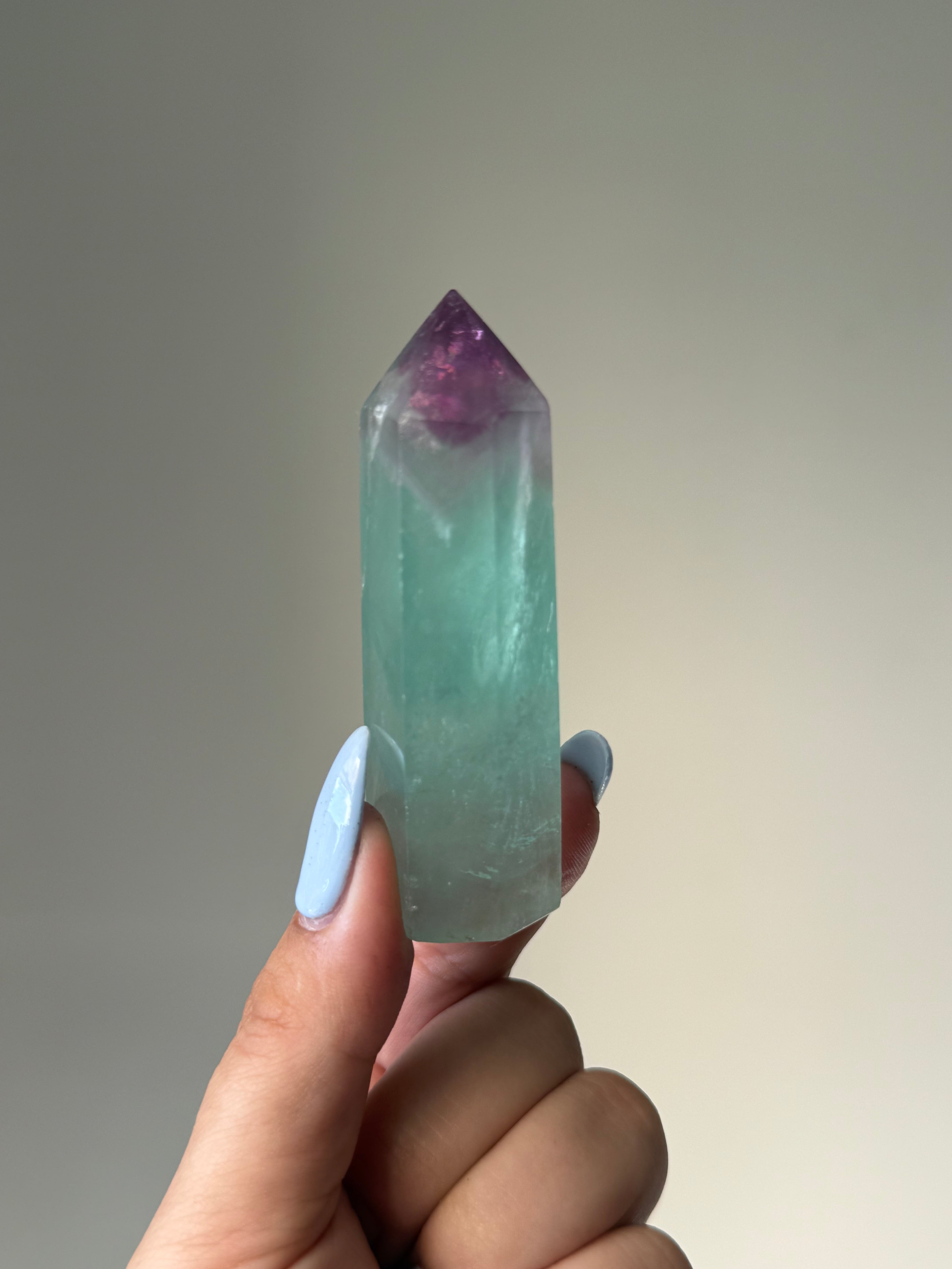 Fluorite Tower | Natural Clarity | Crystal Cartel #192 8cm
