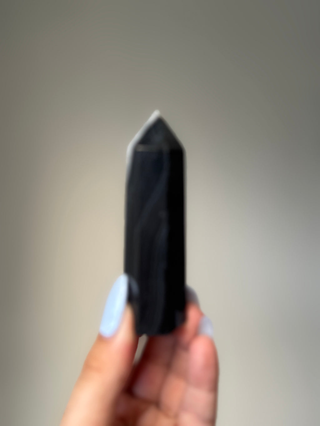 Black Banded Agate with Natural Quartz | Crystal Cartel #179 8cm