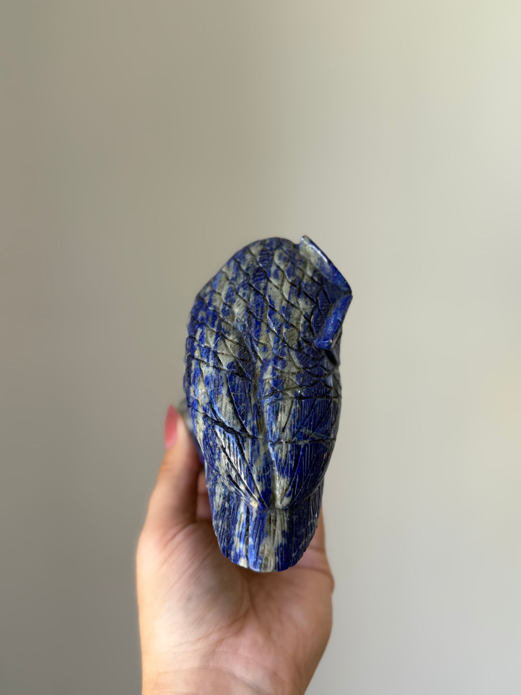 Lapis Lazuli Owl Carving – Natural Crystal of Wisdom, Insight & Protection