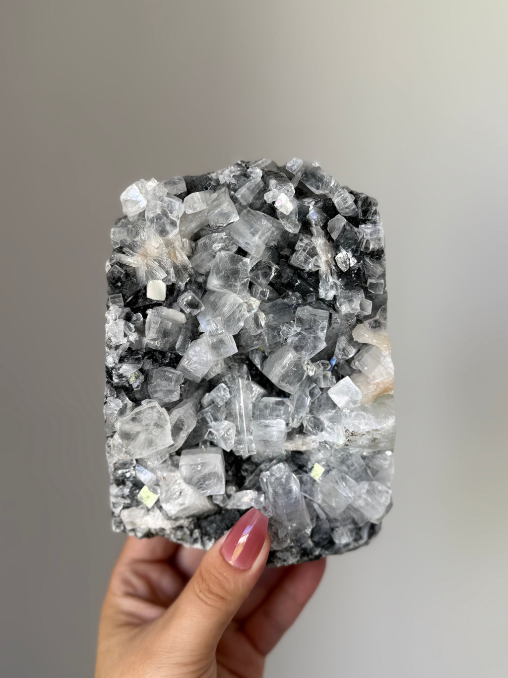 Apophyllite with Stilbite Crystal Cluster for Spiritual Awakening – High Vibration Meditation Stone