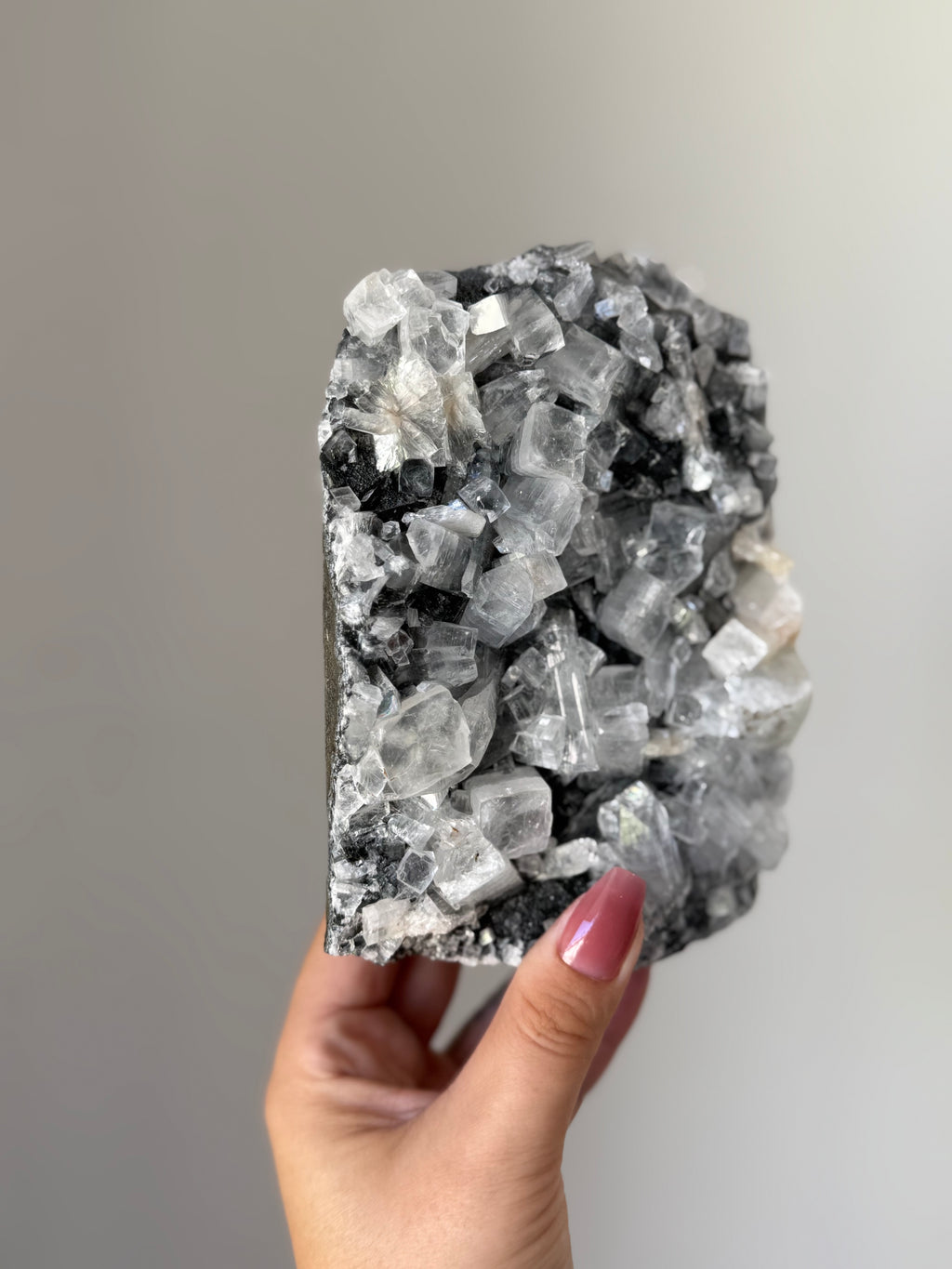 Apophyllite with Stilbite Crystal Cluster for Spiritual Awakening – High Vibration Meditation Stone