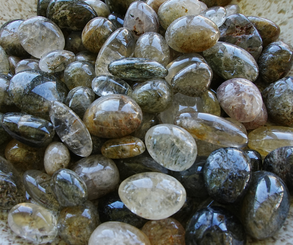 Rutilated Quartz Tumble | Crystal Cartel