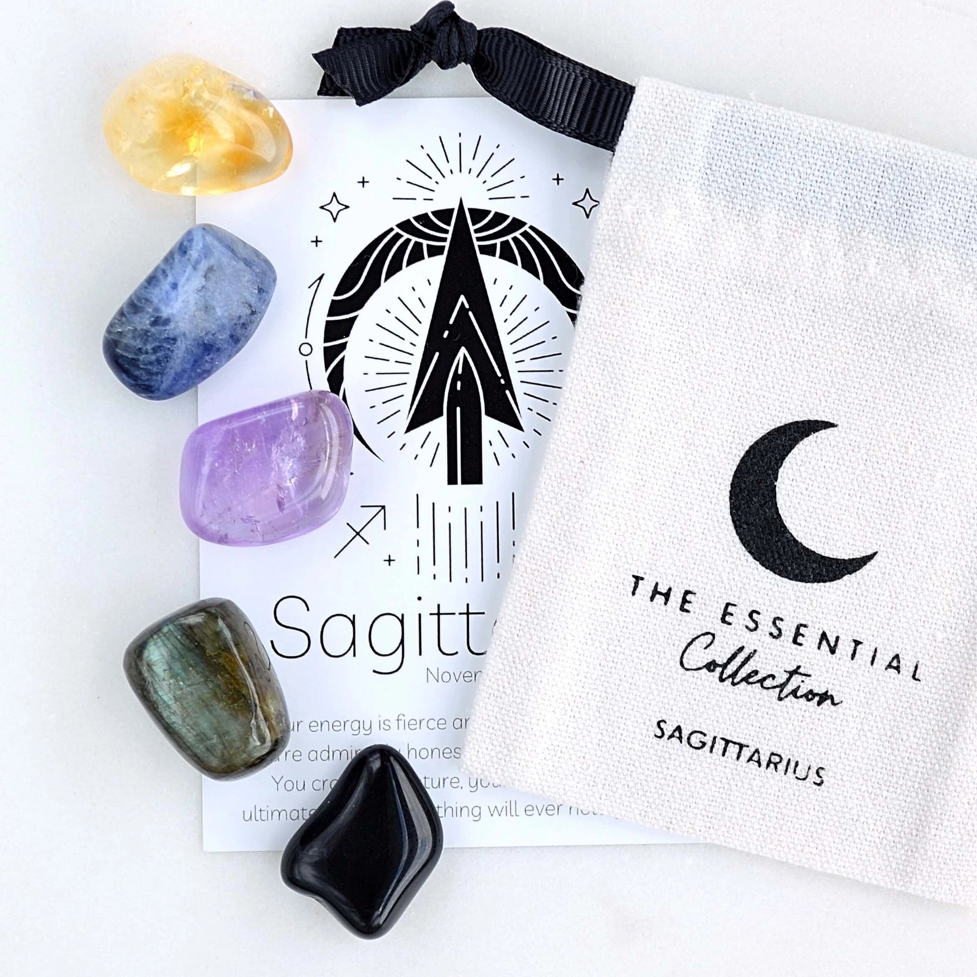 Sagittarius Crystal Kit | by The Essential Collection