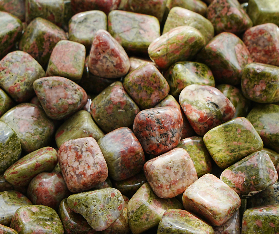 Unakite Tumble Stone | Crystal Cartel