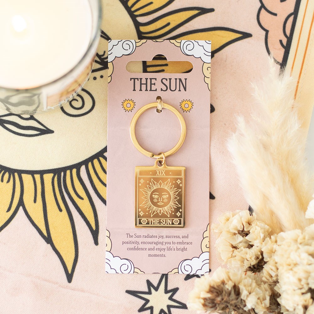 The Sun Vintage Tarot Keyring